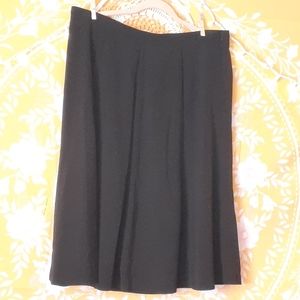 Kim Rodgers Black 16 Pleated Business Skirt